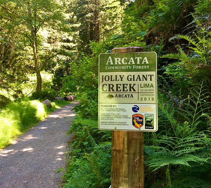 Arcata Trail Aluminum Sign