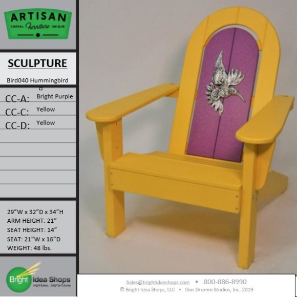 AF3100BPRYY Artisan Chair Bird040