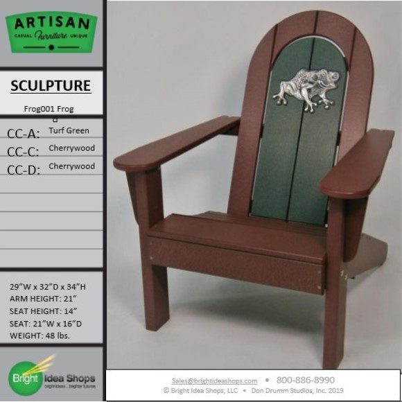 AF3100TGCC Artisan Chair Frog001