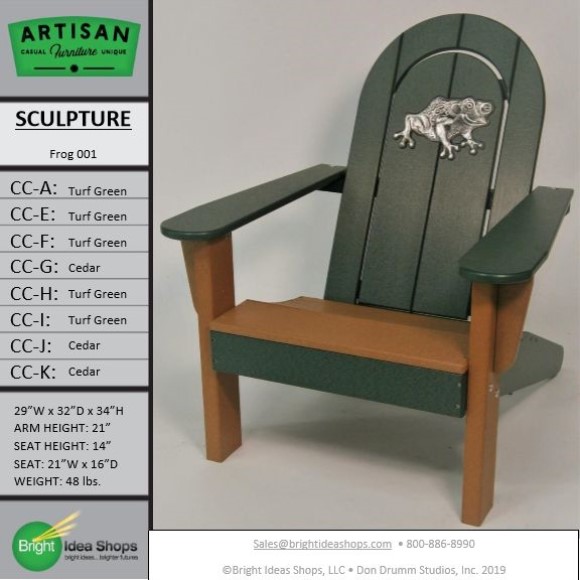 AF3100TTTCTTCC Artisan Chair Frog 001