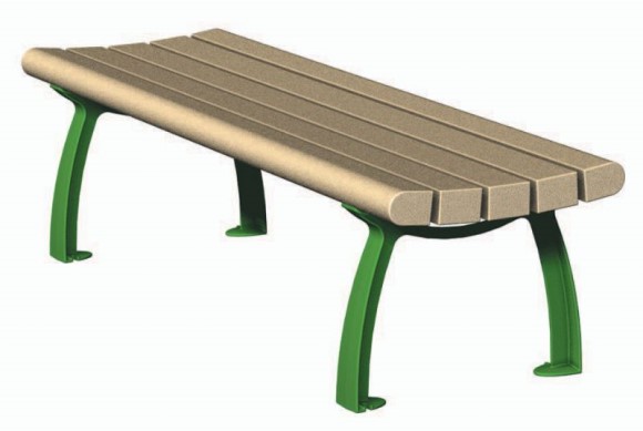 City Bench 96" Surface Mount