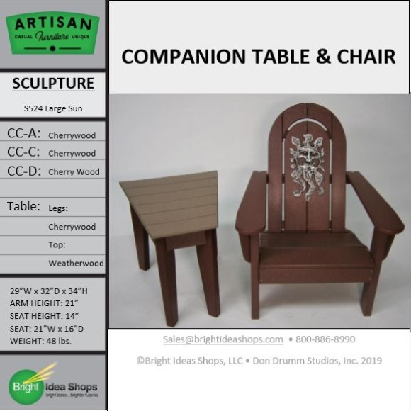 CSAF3000WCAF3100CCC Artisan Chair Table S524