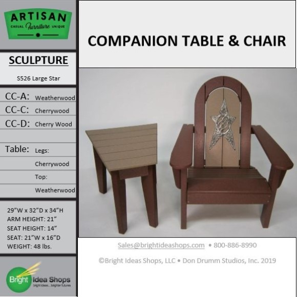 CSAF3000WCAF3100WCC Artisan Chair Table S526