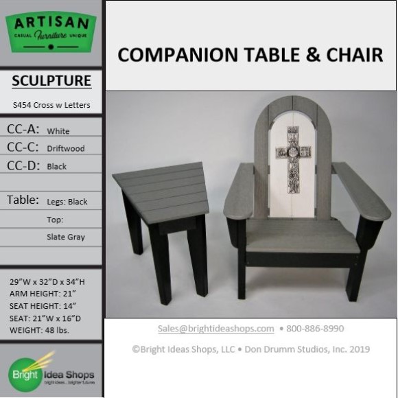 CSAF3000DBAF3100WDB Artisan Chair Table S454
