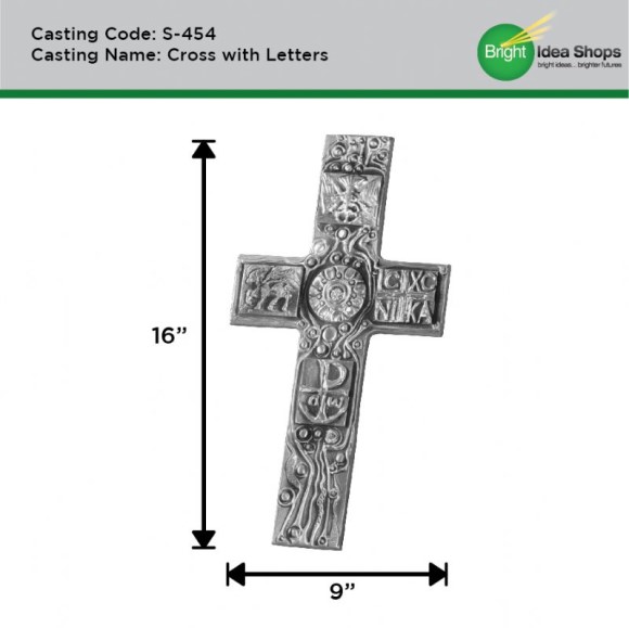 Drumm Sculpture S454 Cross With Letters
