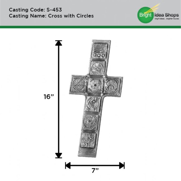 Drumm Sculpture S453 Cross With Circles
