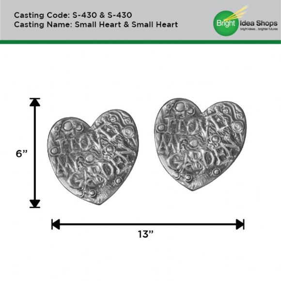 Drumm Sculpture S430DBL 2 Small Hearts