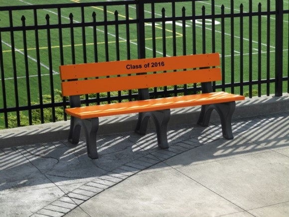 Bright Sites 8' Memorial Bench - 2x6 Back