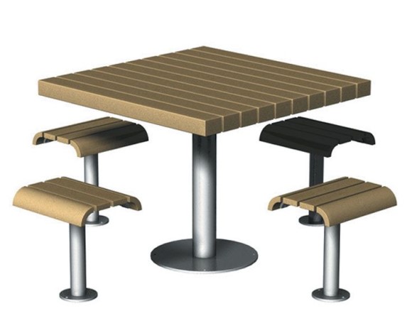 Infinity Plaza Table 41"x 41" ADA Embedded or SM