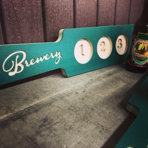 brewery flight beer paddle 4