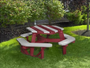 Bright Sites Hex Picnic Table