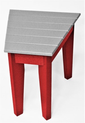Ohio State University-Side Table-Gray & Scarlet
