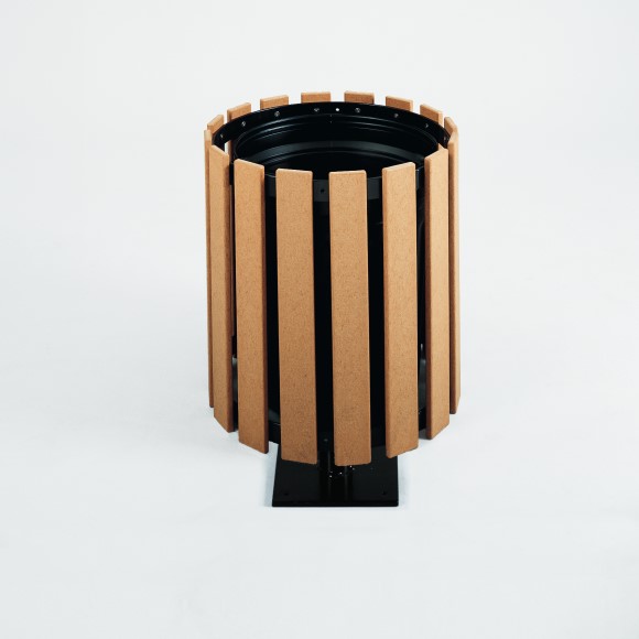 Circular Waste Receptacle with Stand