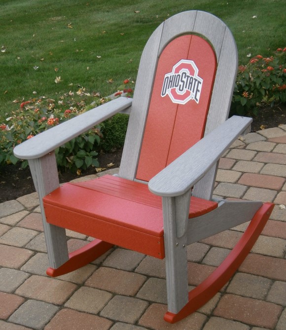 Ohio State University Logo Adirondack Rocker & Chair