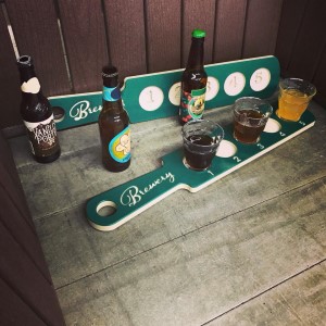 brewery flight beer paddle 3
