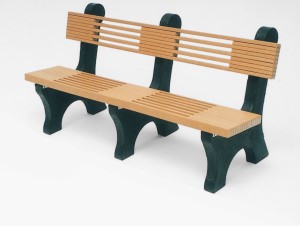 6' Park Place Bench with Back