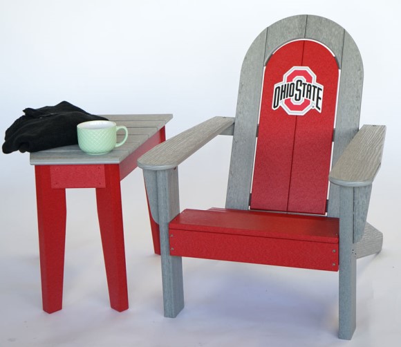 OSU Adirondack Chair and Side Table