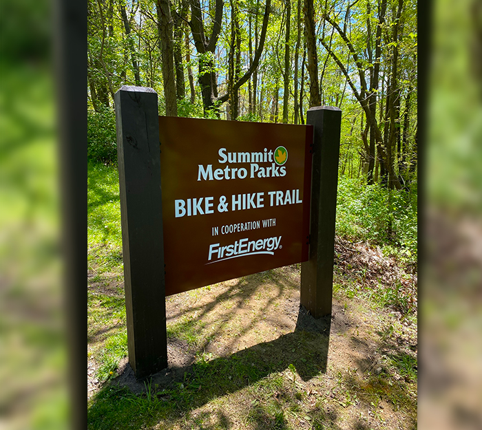 Bike Trail Aluminum Sign