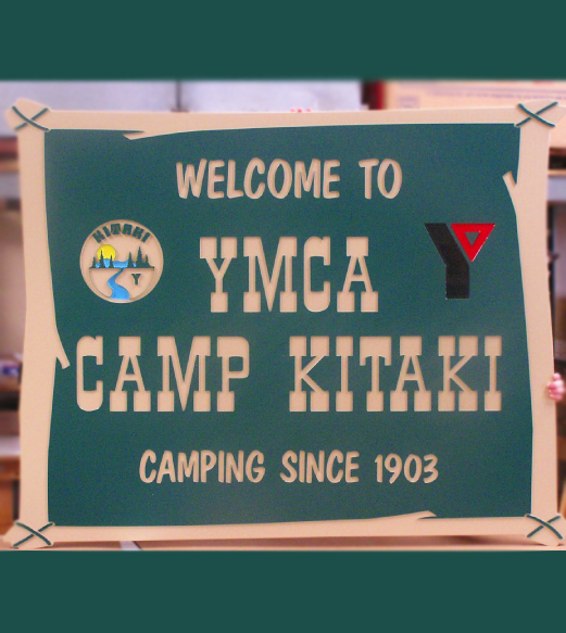 camping entryway outdoor signage