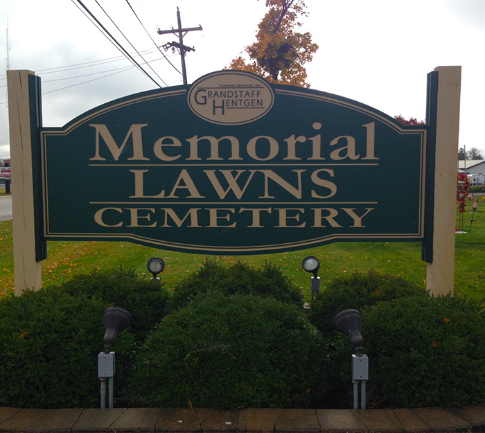 Custom Entrance Sign for Grandstaff Cemetery