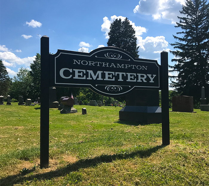 Custom Cemetery Entrance Sign