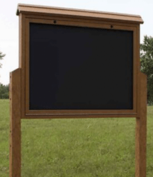 Large Outdoor Park Bulletin Board Message Center