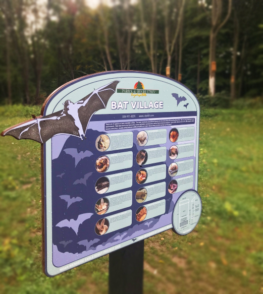 Bat Wayfinding Signage in Nature Park