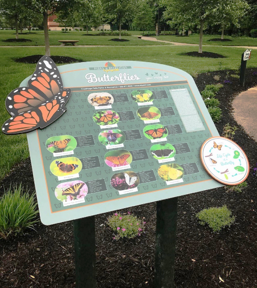 Butterfly Sanctuary Park Wayfinding Signage