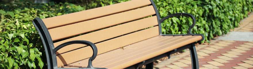 Recycled plastic boardwalk bench benefits