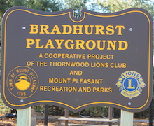 Bradhurst playground sign