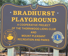 Bradhurst playground sign