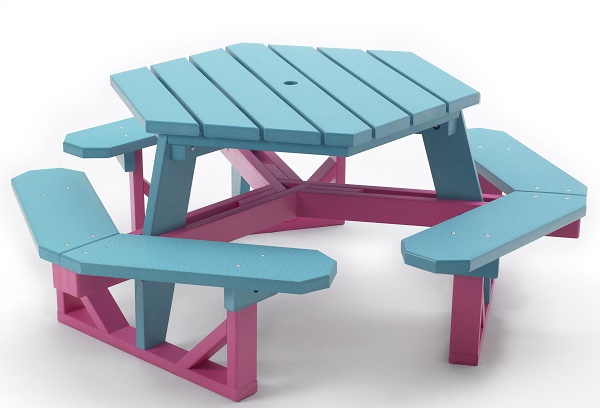 Lumber costs of hexagonal picnic table for sale