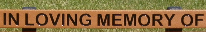 Memorial Bench Engraving