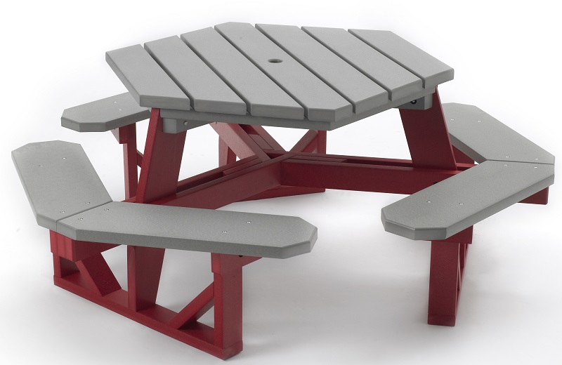 Ski resort outdoor tables