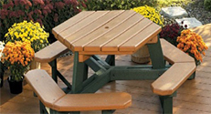 outdoor memorial benches recycled plastic lumber costs