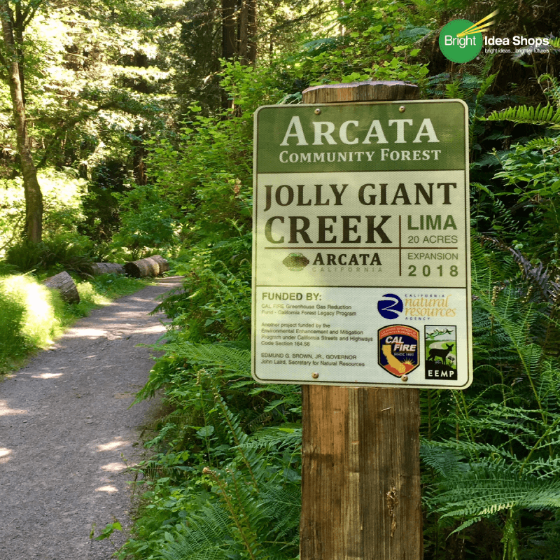 Aluminum Walking Trail Sign