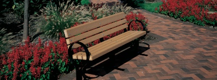 Commercial-grade heavy duty memorial park benches