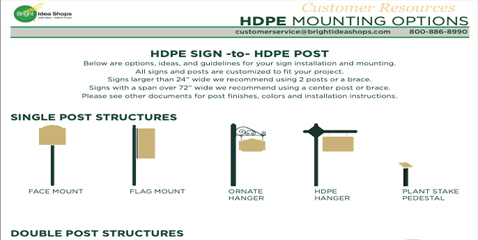 Mounting Options for Custom Farm Signs