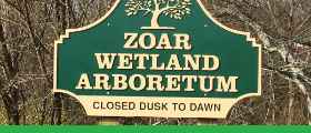 An outdoor sign for an arboretum