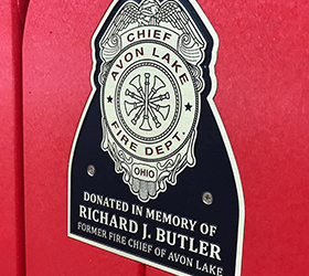 fire fighter memorial plaque