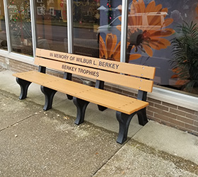 Memorial Bench for Storefront